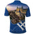 Slovakia Bojnice Castle Polo Shirt Golden Eagle With Slovak Pattern - Wonder Print Shop