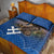 Slovakia Bojnice Castle Quilt Bed Set Golden Eagle With Slovak Pattern - Wonder Print Shop