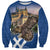 Slovakia Bojnice Castle Sweatshirt Golden Eagle With Slovak Pattern - Wonder Print Shop