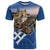 Slovakia Bojnice Castle T Shirt Golden Eagle With Slovak Pattern - Wonder Print Shop