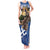 Slovakia Bojnice Castle Tank Maxi Dress Golden Eagle With Slovak Pattern - Wonder Print Shop