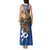 Slovakia Bojnice Castle Tank Maxi Dress Golden Eagle With Slovak Pattern - Wonder Print Shop