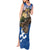 Slovakia Bojnice Castle Tank Maxi Dress Golden Eagle With Slovak Pattern - Wonder Print Shop