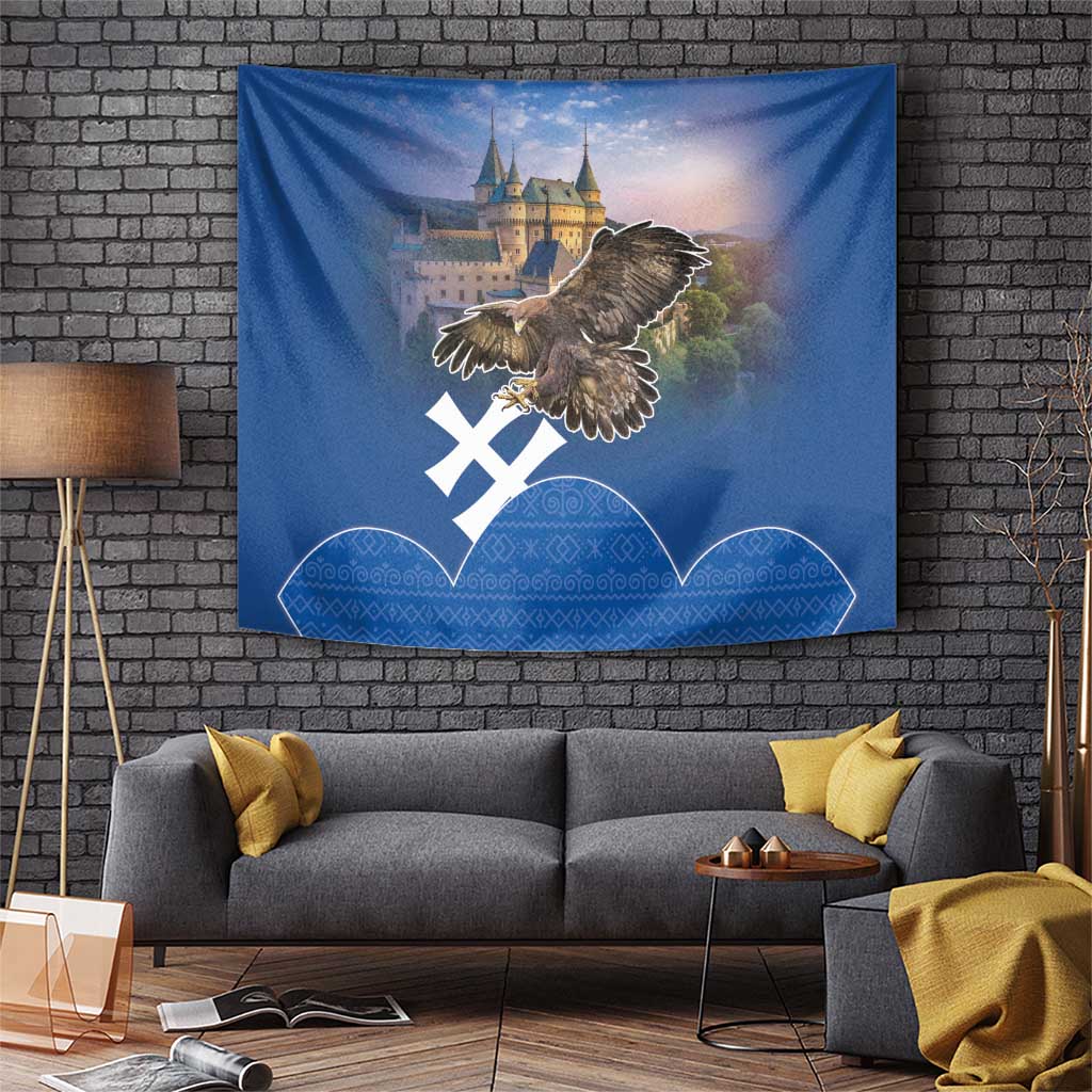 Slovakia Bojnice Castle Tapestry Golden Eagle With Slovak Pattern