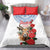 Slovakia Restoration Day 1993 Bedding Set Tatra Chamois With Red Rose - Wonder Print Shop