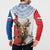 Slovakia Restoration Day 1993 Button Sweatshirt Tatra Chamois With Red Rose - Wonder Print Shop