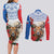 Slovakia Restoration Day 1993 Couples Matching Long Sleeve Bodycon Dress and Long Sleeve Button Shirt Tatra Chamois With Red Rose - Wonder Print Shop