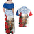 Slovakia Restoration Day 1993 Couples Matching Off Shoulder Maxi Dress and Hawaiian Shirt Tatra Chamois With Red Rose - Wonder Print Shop