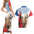 Slovakia Restoration Day 1993 Couples Matching Short Sleeve Bodycon Dress and Hawaiian Shirt Tatra Chamois With Red Rose - Wonder Print Shop