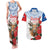 Slovakia Restoration Day 1993 Couples Matching Tank Maxi Dress and Hawaiian Shirt Tatra Chamois With Red Rose - Wonder Print Shop