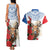 Slovakia Restoration Day 1993 Couples Matching Tank Maxi Dress and Hawaiian Shirt Tatra Chamois With Red Rose - Wonder Print Shop