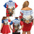 Slovakia Restoration Day 1993 Family Matching Off Shoulder Short Dress and Hawaiian Shirt Tatra Chamois With Red Rose - Wonder Print Shop