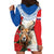 Slovakia Restoration Day 1993 Hoodie Dress Tatra Chamois With Red Rose - Wonder Print Shop