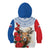 Slovakia Restoration Day 1993 Kid Hoodie Tatra Chamois With Red Rose - Wonder Print Shop