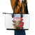 Slovakia Restoration Day 1993 Leather Tote Bag Tatra Chamois With Red Rose - Wonder Print Shop