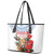 Slovakia Restoration Day 1993 Leather Tote Bag Tatra Chamois With Red Rose - Wonder Print Shop