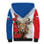 Slovakia Restoration Day 1993 Sherpa Hoodie Tatra Chamois With Red Rose - Wonder Print Shop