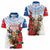 Slovakia Restoration Day 1993 Women Polo Shirt Tatra Chamois With Red Rose - Wonder Print Shop