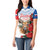 Slovakia Restoration Day 1993 Women Polo Shirt Tatra Chamois With Red Rose - Wonder Print Shop