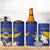 Personalized Bosnia and Herzegovina Independence Day 4 in 1 Can Cooler Tumbler Golden Eagle With Lilium Bosniacum