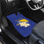 Personalized Bosnia and Herzegovina Independence Day Car Mats Golden Eagle With Lilium Bosniacum