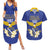 Personalized Bosnia and Herzegovina Independence Day Couples Matching Summer Maxi Dress and Hawaiian Shirt Golden Eagle With Lilium Bosniacum