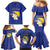 Personalized Bosnia and Herzegovina Independence Day Family Matching Mermaid Dress and Hawaiian Shirt Golden Eagle With Lilium Bosniacum