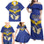 Personalized Bosnia and Herzegovina Independence Day Family Matching Off Shoulder Maxi Dress and Hawaiian Shirt Golden Eagle With Lilium Bosniacum