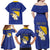 Personalized Bosnia and Herzegovina Independence Day Family Matching Off Shoulder Maxi Dress and Hawaiian Shirt Golden Eagle With Lilium Bosniacum