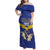 Personalized Bosnia and Herzegovina Independence Day Family Matching Off Shoulder Maxi Dress and Hawaiian Shirt Golden Eagle With Lilium Bosniacum