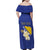 Personalized Bosnia and Herzegovina Independence Day Family Matching Off Shoulder Maxi Dress and Hawaiian Shirt Golden Eagle With Lilium Bosniacum