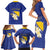 Personalized Bosnia and Herzegovina Independence Day Family Matching Short Sleeve Bodycon Dress and Hawaiian Shirt Golden Eagle With Lilium Bosniacum