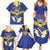 Personalized Bosnia and Herzegovina Independence Day Family Matching Summer Maxi Dress and Hawaiian Shirt Golden Eagle With Lilium Bosniacum