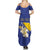 Personalized Bosnia and Herzegovina Independence Day Family Matching Summer Maxi Dress and Hawaiian Shirt Golden Eagle With Lilium Bosniacum