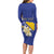 Personalized Bosnia and Herzegovina Independence Day Long Sleeve Bodycon Dress Golden Eagle With Lilium Bosniacum