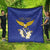 Personalized Bosnia and Herzegovina Independence Day Quilt Golden Eagle With Lilium Bosniacum - Wonder Print Shop