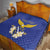 Personalized Bosnia and Herzegovina Independence Day Quilt Golden Eagle With Lilium Bosniacum - Wonder Print Shop