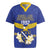 Personalized Bosnia and Herzegovina Independence Day Rugby Jersey Golden Eagle With Lilium Bosniacum - Wonder Print Shop