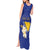 Personalized Bosnia and Herzegovina Independence Day Tank Maxi Dress Golden Eagle With Lilium Bosniacum - Wonder Print Shop