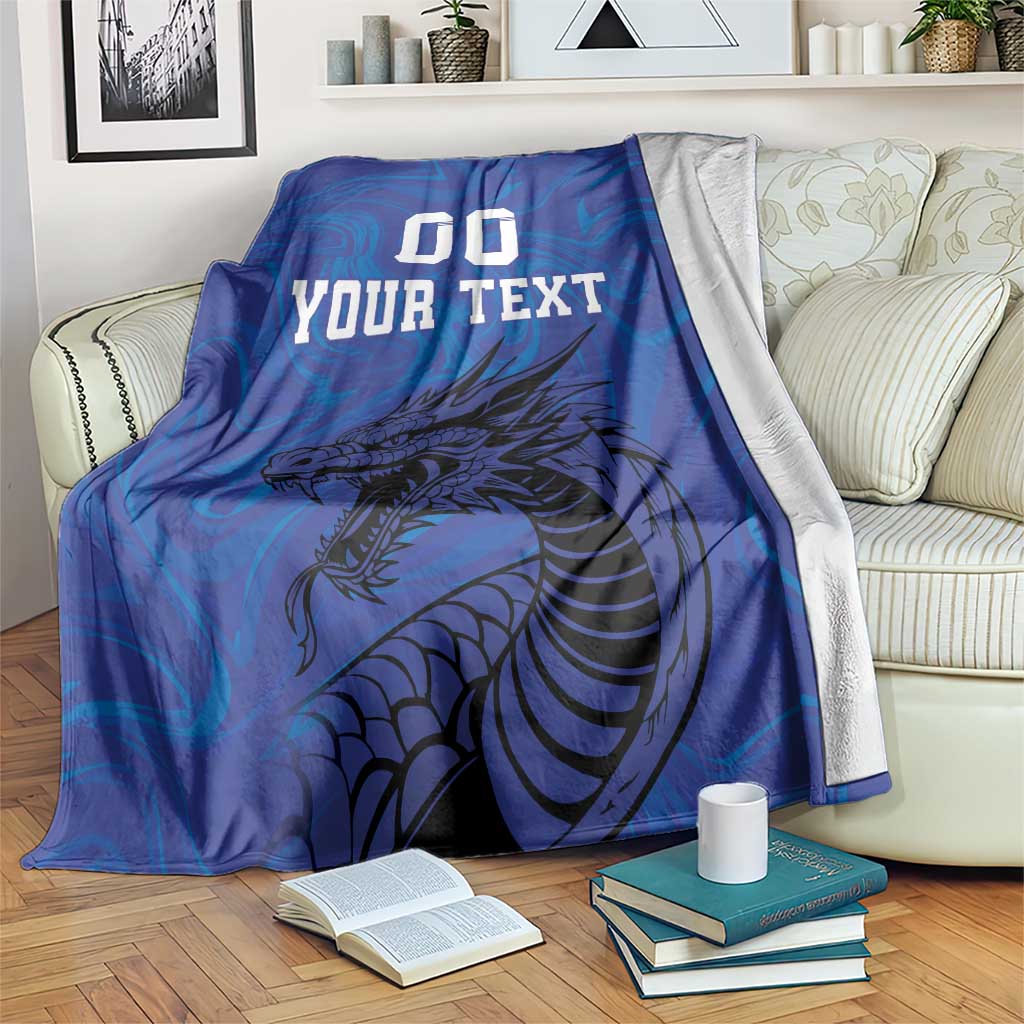 Custom Bosnia and Herzegovina Football Blanket The Dragons Go Champions