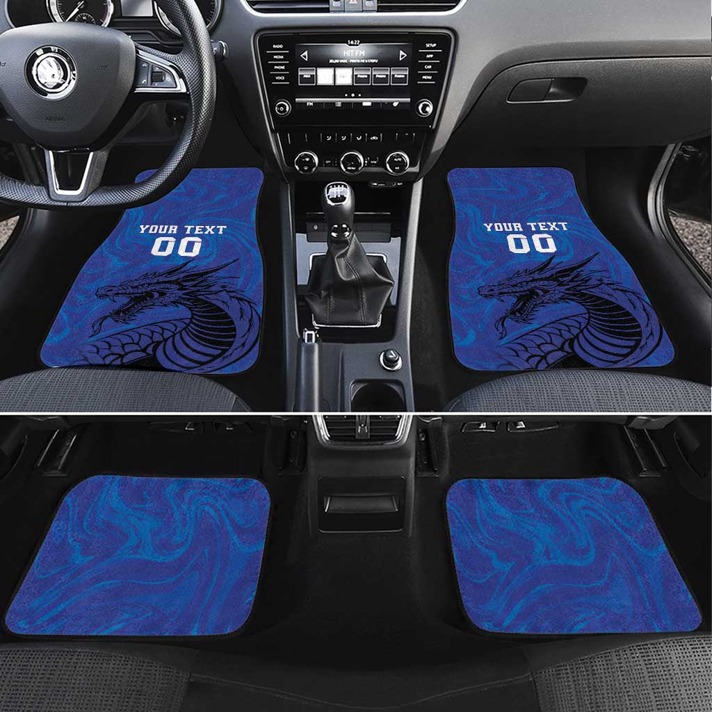 Custom Bosnia and Herzegovina Football Car Mats The Dragons Go Champions