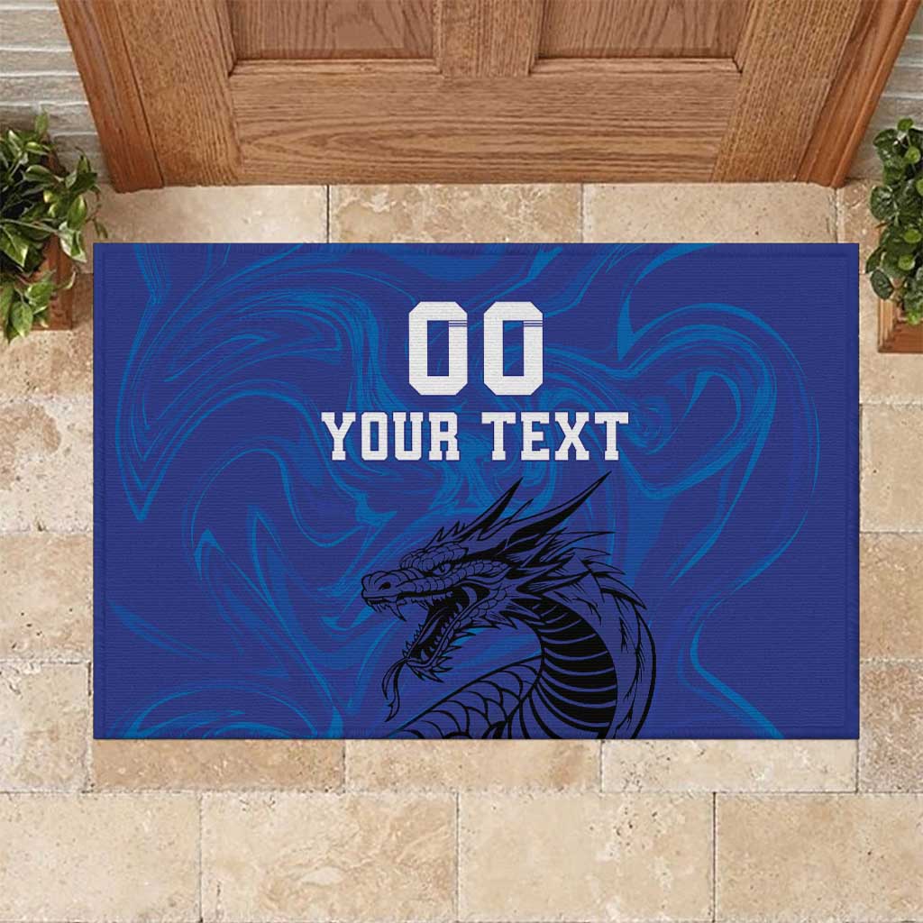 Custom Bosnia and Herzegovina Football Rubber Doormat The Dragons Go Champions - Wonder Print Shop