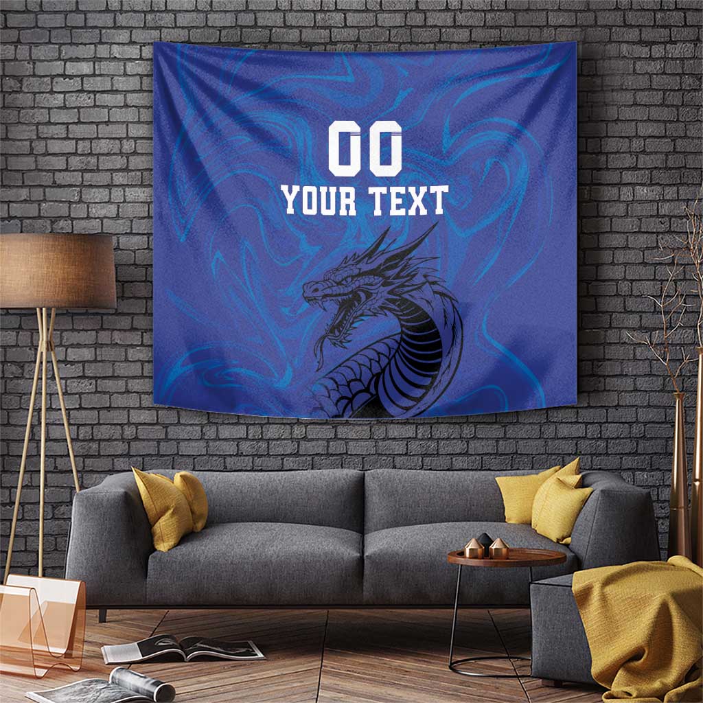 Custom Bosnia and Herzegovina Football Tapestry The Dragons Go Champions - Wonder Print Shop