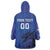 Custom Bosnia and Herzegovina Football Wearable Blanket Hoodie The Dragons Go Champions