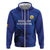 Custom Bosnia and Herzegovina Football Zip Hoodie The Dragons Go Champions - Wonder Print Shop