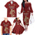 Custom Georgia Rugby Family Matching Off The Shoulder Long Sleeve Dress and Hawaiian Shirt The Lelos Go Champions