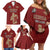 Custom Georgia Rugby Family Matching Off Shoulder Short Dress and Hawaiian Shirt The Lelos Go Champions