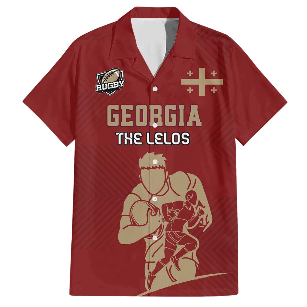 Custom Georgia Rugby Hawaiian Shirt The Lelos Go Champions