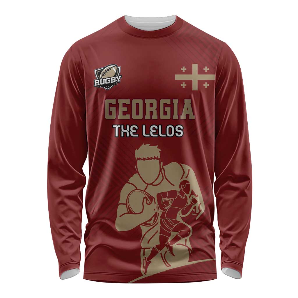 Custom Georgia Rugby Long Sleeve Shirt The Lelos Go Champions - Wonder Print Shop