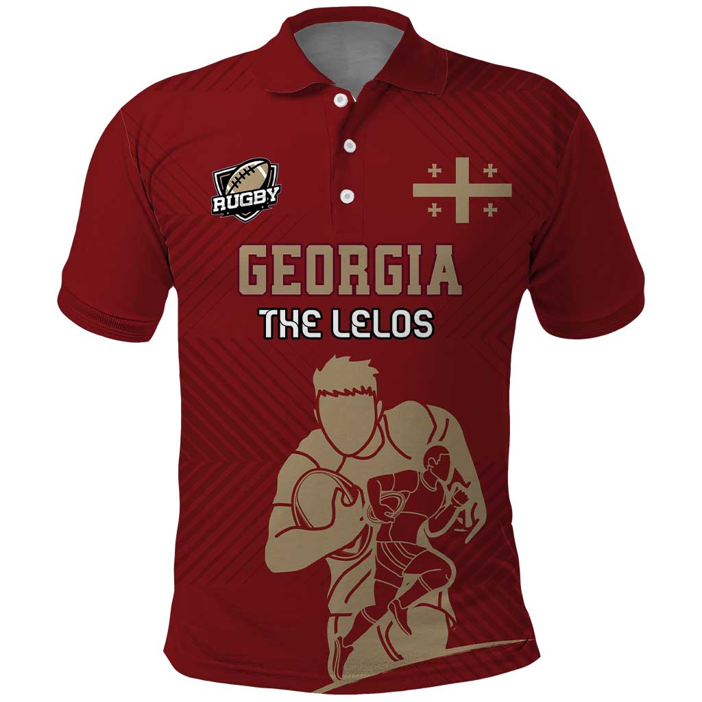 Custom Georgia Rugby Polo Shirt The Lelos Go Champions - Wonder Print Shop